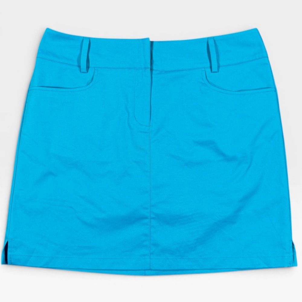 ADIDAS Athletic Skort Womens 10‎ Turquoise Blue Golf Climacool Performance